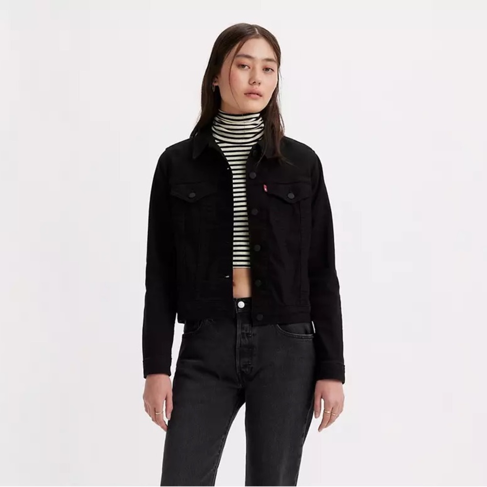 Levi’s Black Denim Trucker Jacket Unisex